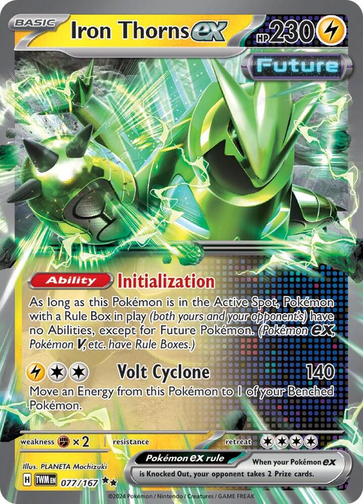 Pokemon - Twilight Masquerade - Iron Thorns ex - 077/167 - Holofoil