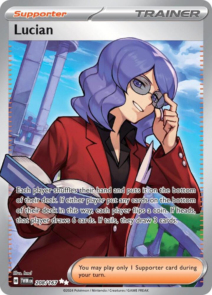 Pokemon - Twilight Masquerade - Lucian - 208/167 - Holofoil
