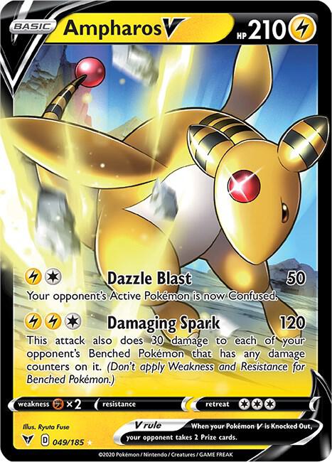 Pokemon - Vivid Voltage - Ampharos V - 049/185 - Holofoil