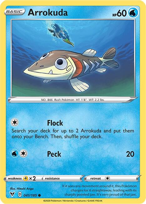 Pokemon - Vivid Voltage - Arrokuda - 041/185 - Reverse Holofoil
