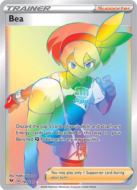 Pokemon - Vivid Voltage - Bea - 193/185 - Holofoil