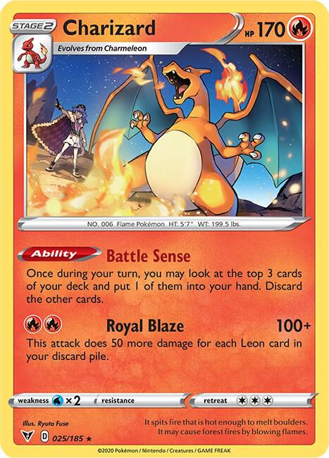 Pokemon - Vivid Voltage - Charizard - 025/185 - Reverse Holofoil