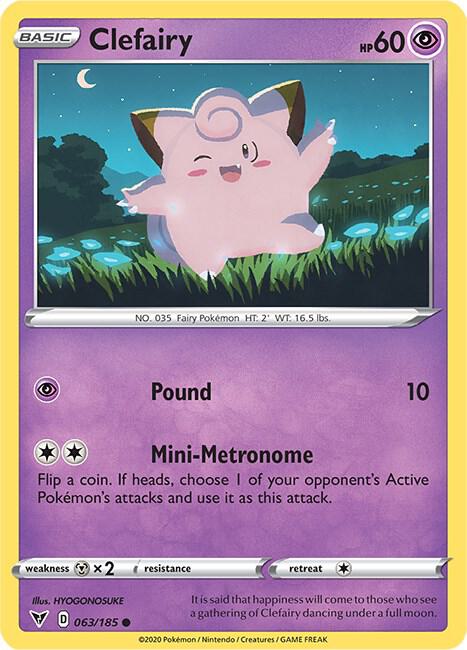 Pokemon - Vivid Voltage - Clefairy - 063/185