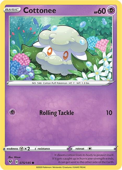 Pokemon - Vivid Voltage - Cottonee - 075/185 - Reverse Holofoil