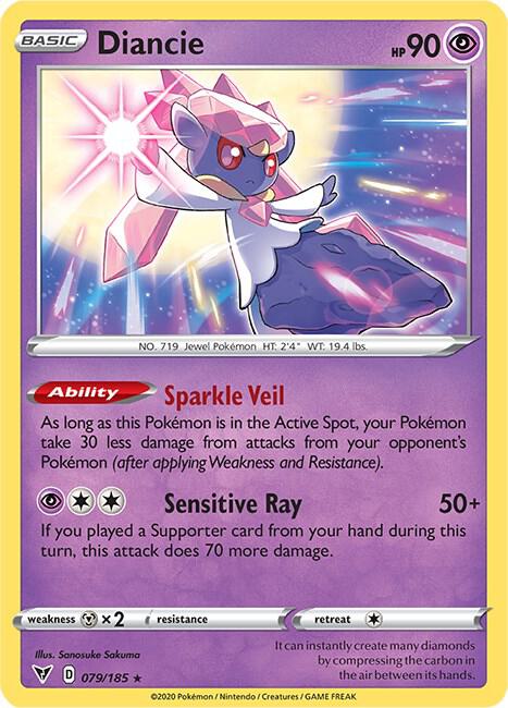 Pokemon - Vivid Voltage - Diancie - 079/185 - Reverse Holofoil