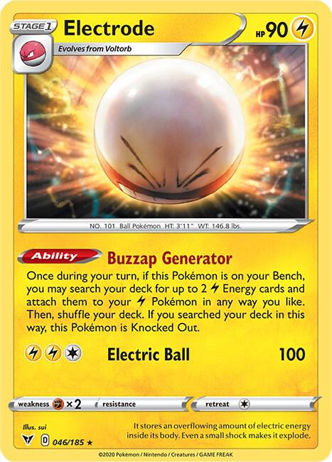 Pokemon - Vivid Voltage - Electrode - 046/185 - Reverse Holofoil