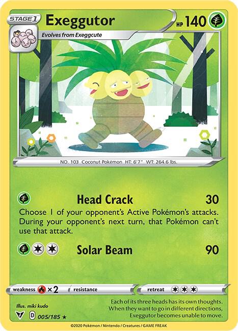 Pokemon - Vivid Voltage - Exeggutor - 005/185 - Reverse Holofoil
