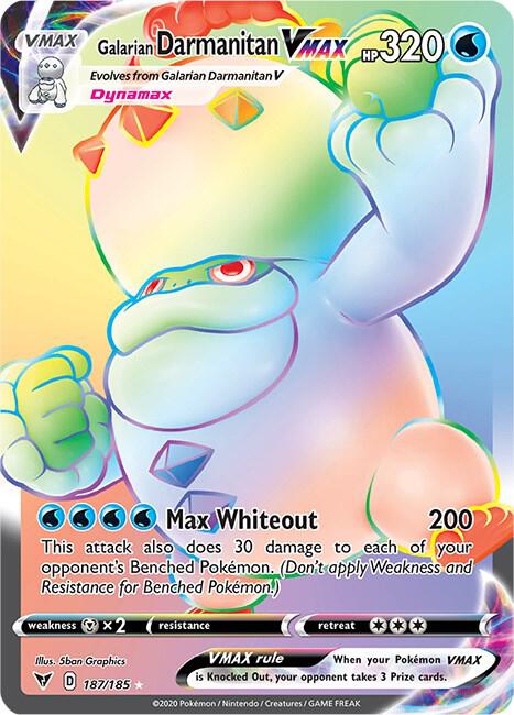 Pokemon - Vivid Voltage - Galarian Darmanitan VMAX - 187/185 - Holofoil