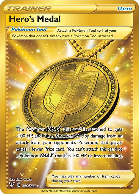 Pokemon - Vivid Voltage - Hero's Medal - 201/185 - Holofoil