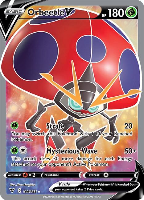 Pokemon - Vivid Voltage - Orbeetle V - 166/185 - Holofoil