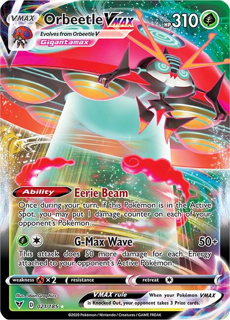 Pokemon - Vivid Voltage - Orbeetle VMAX - 021/185 - Holofoil