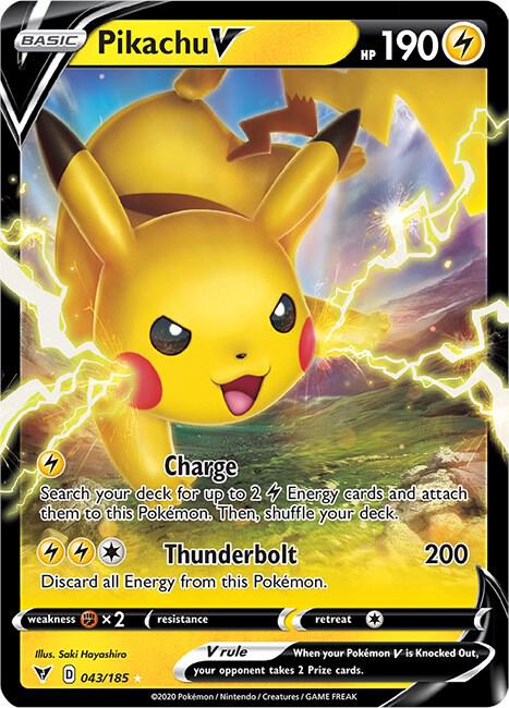 Pokemon - Vivid Voltage - Pikachu V - 043/185 - Holofoil