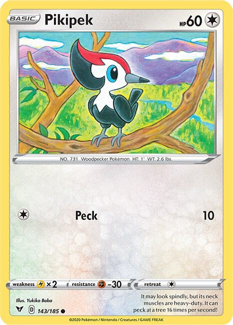 Pokemon - Vivid Voltage - Pikipek - 143/185 - Reverse Holofoil