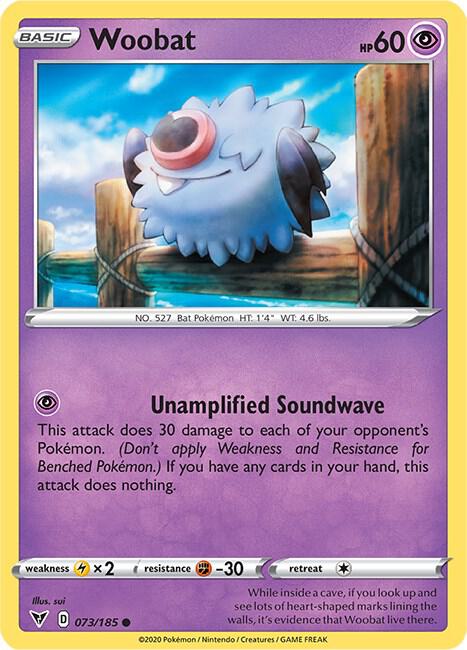 Pokemon - Vivid Voltage - Woobat - 073/185