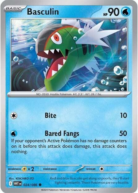 Pokemon - Scarlet & Violet - White Flare - Basculin - 024/086