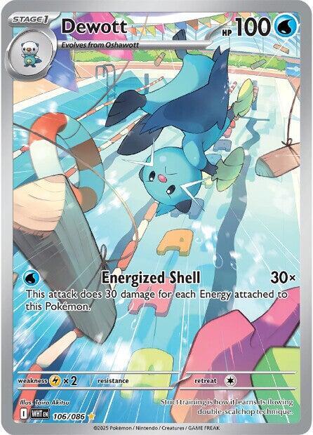 Pokemon - Scarlet & Violet - White Flare - Dewott - 106/086 - Holofoil