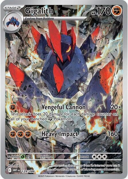 Pokemon - Scarlet & Violet - White Flare - Gigalith - 129/086 - Holofoil