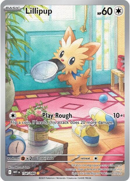 Pokemon - Scarlet & Violet - White Flare - Lillipup - 154/086 - Holofoil