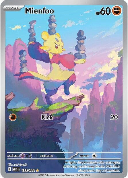 Pokemon - Scarlet & Violet - White Flare - Mienfoo - 133/086 - Holofoil