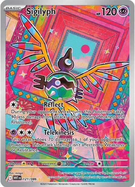 Pokemon - Scarlet & Violet - White Flare - Sigilyph - 121/086 - Holofoil