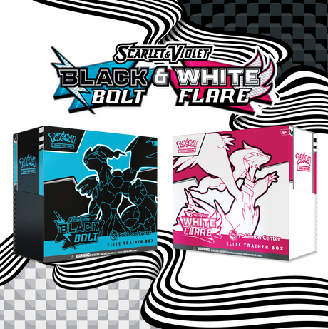 Pokémon Center Drops Stamped Black Bolt & White Flare ETBs — With Huge Improvements