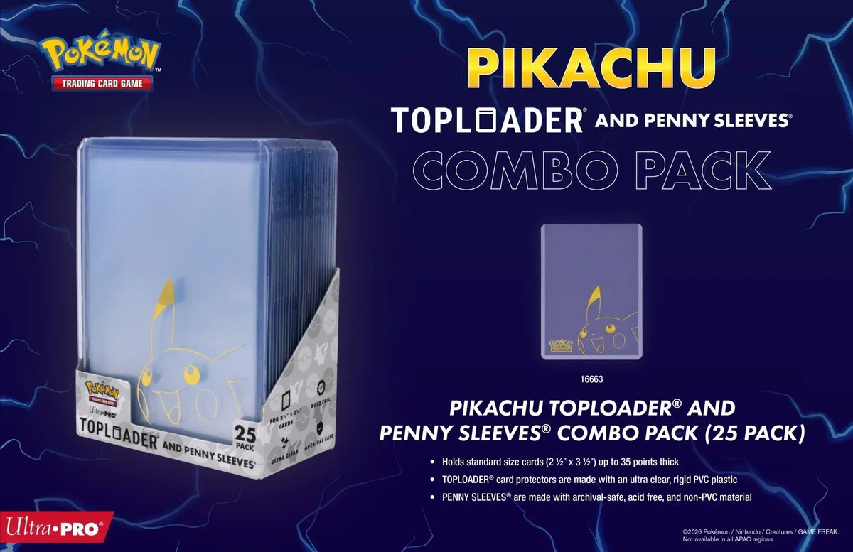 Pikachu Toploader & Penny Sleeves Combo Pack Revealed