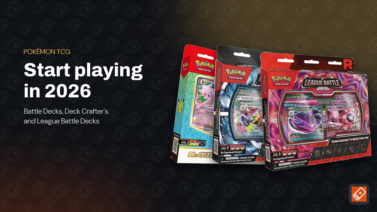 Pokémon TCG 30th Celebration Espeon ex Battle Deck, Mega Greninja ex League Battle Deck and Team Rocket's Mewtwo ex League Battle Deck
