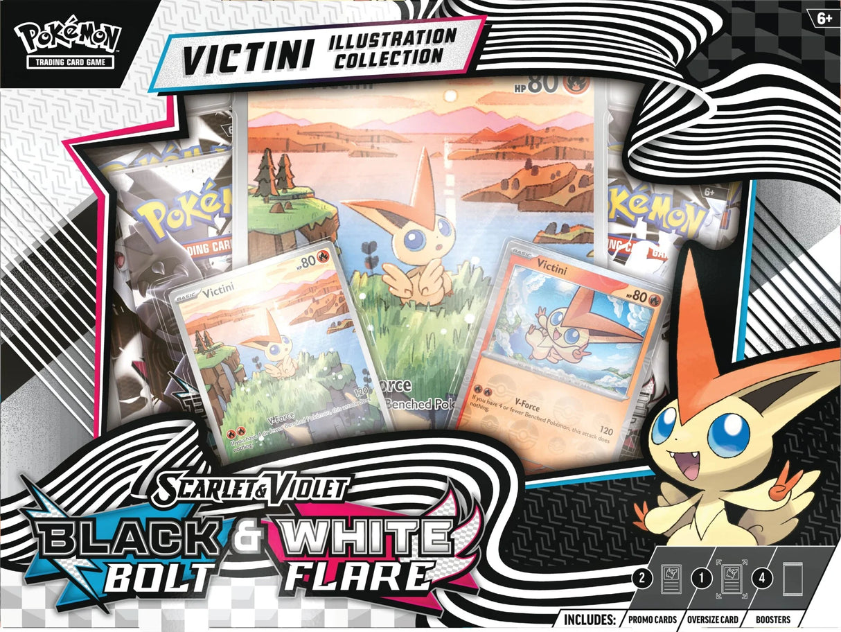 Pokemon TCG: Black Bolt & White Flare - Victini Illustration Collection