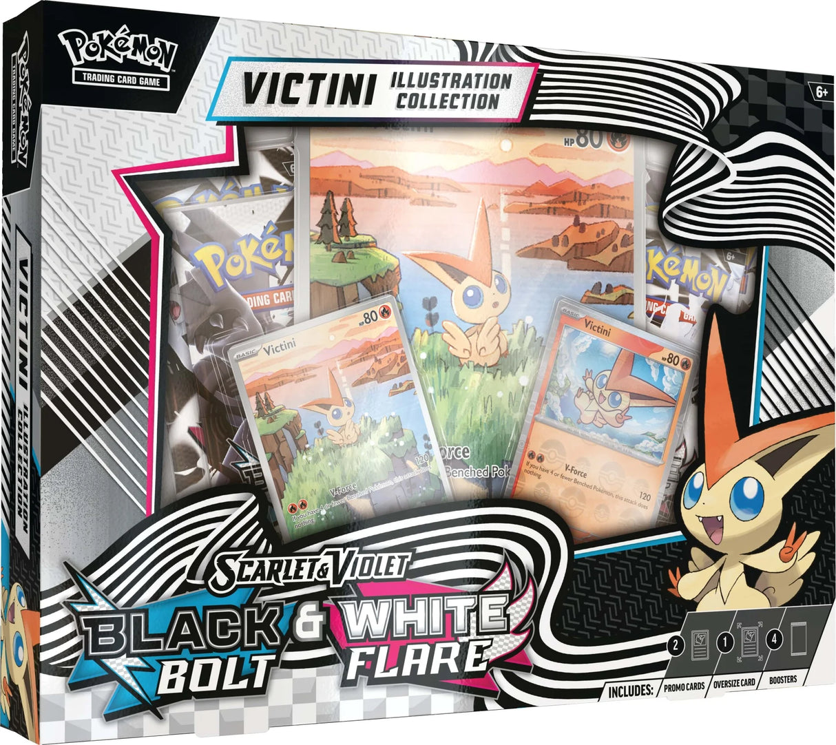 Pokemon TCG: Black Bolt & White Flare - Victini Illustration Collection