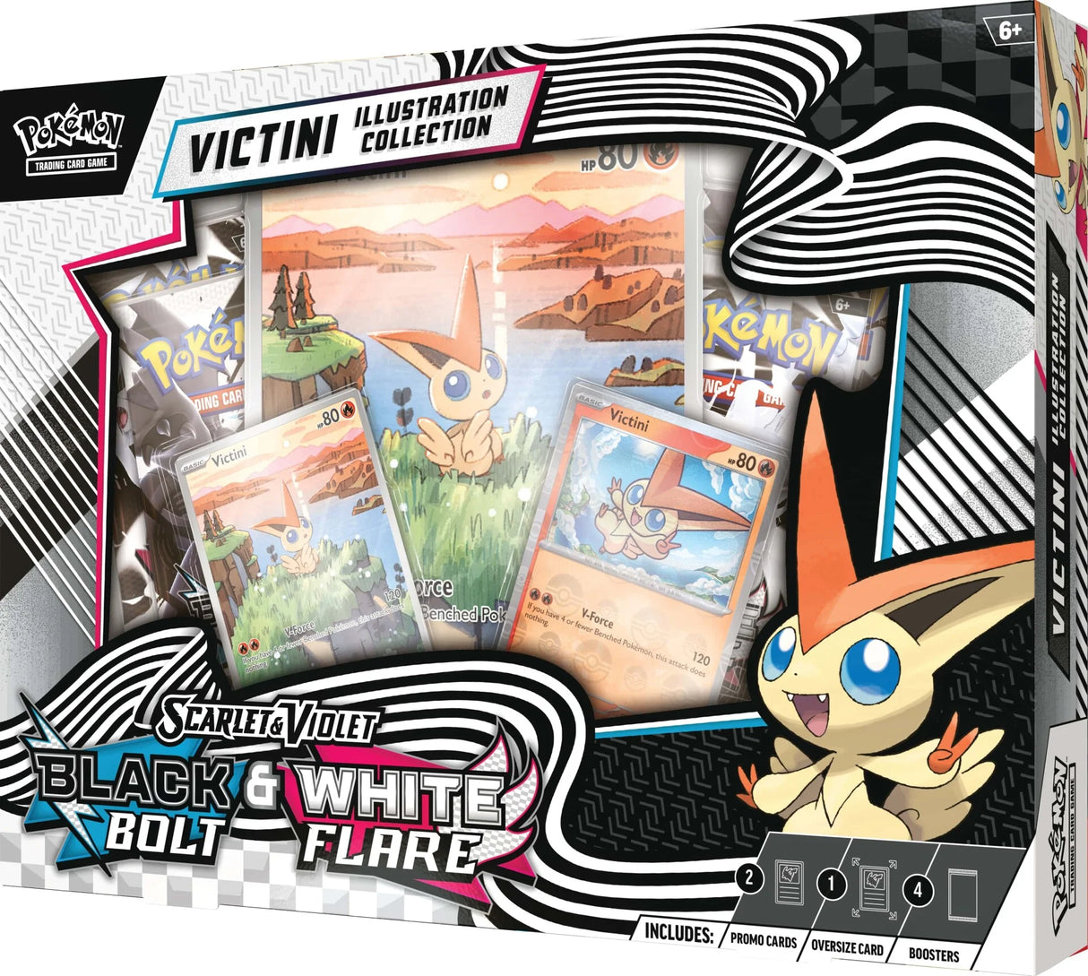Pokemon TCG: Black Bolt & White Flare - Victini Illustration Collection