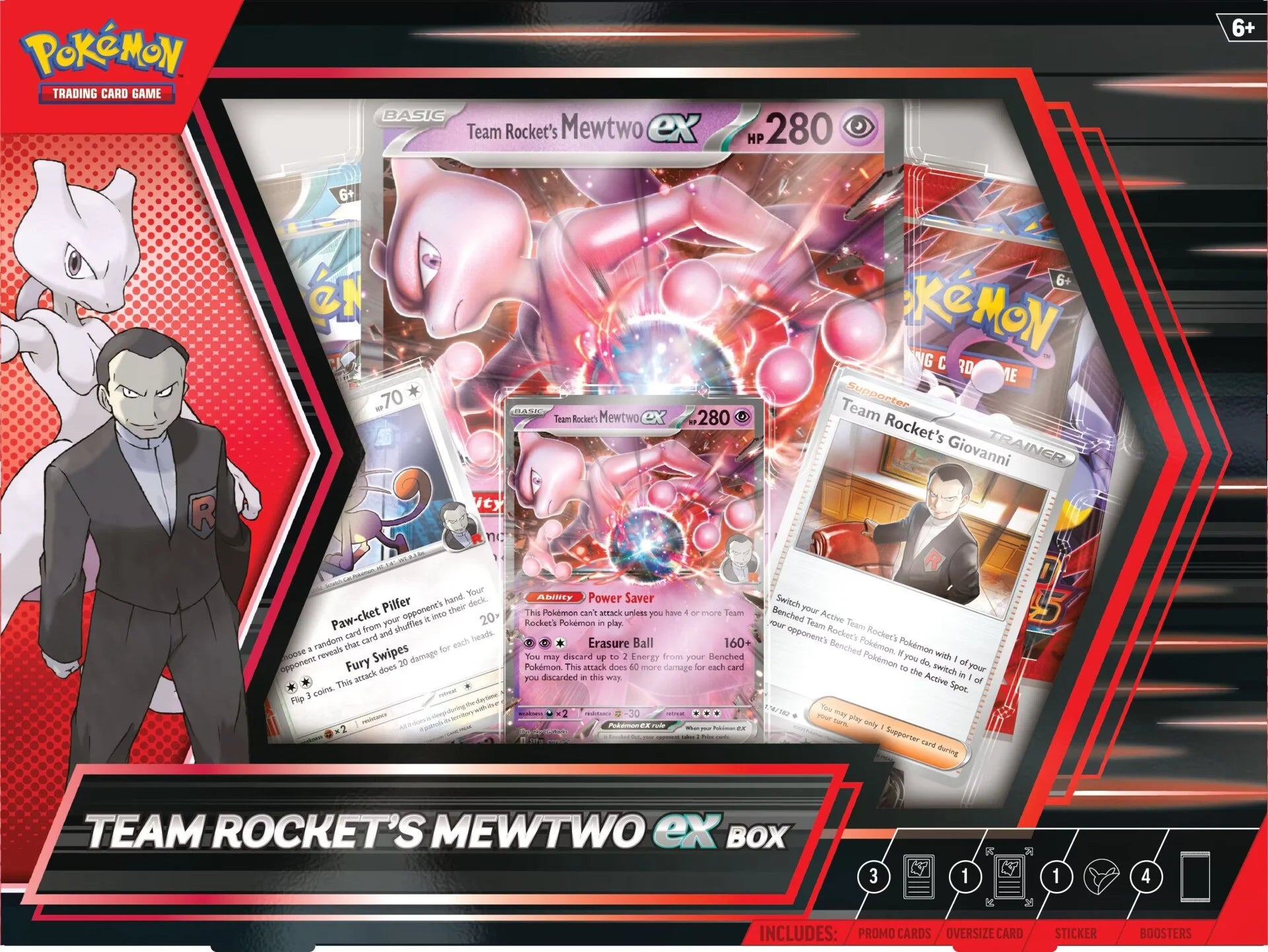 Pokemon TCG: Team Rocket's Mewtwo ex Box