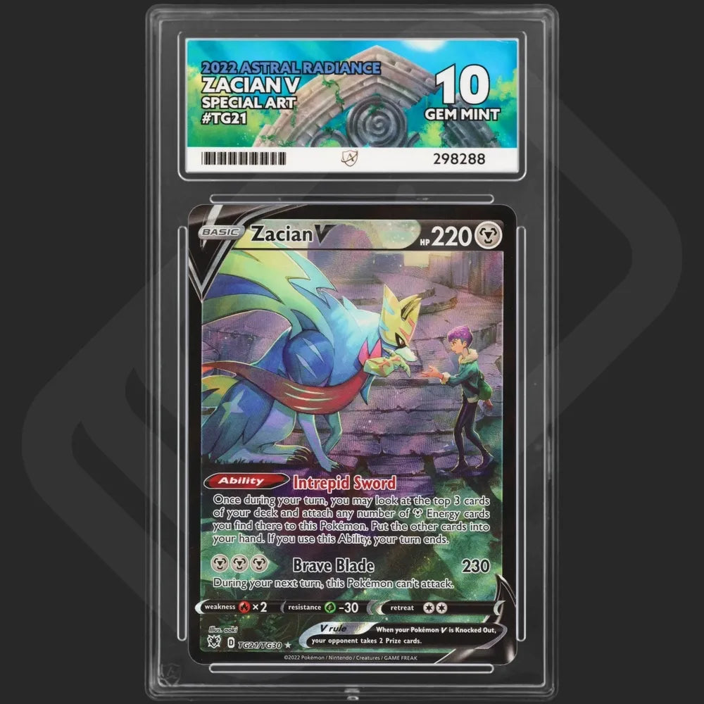 Pokemon - Astral Radiance - Zacian V - TG21/TG30 - Ace Grading - Grade 10 Gem Mint