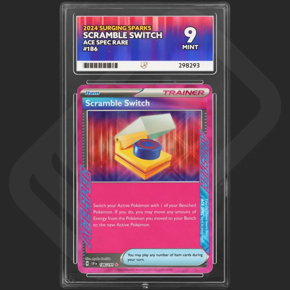 Pokemon - Surging Sparks - Scramble Switch - 186/191 - Ace Grading - Grade 9 Mint