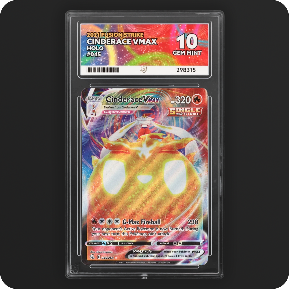 Pokemon | Fusion Strike | Cinderace VMAX | 045/264 Ace 10