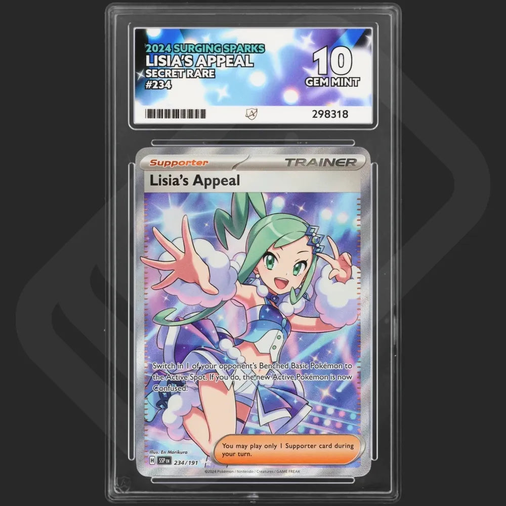 Pokemon - Surging Sparks - Lisia's Appeal - 234/191 - Ace Grading - Grade 10 Gem Mint