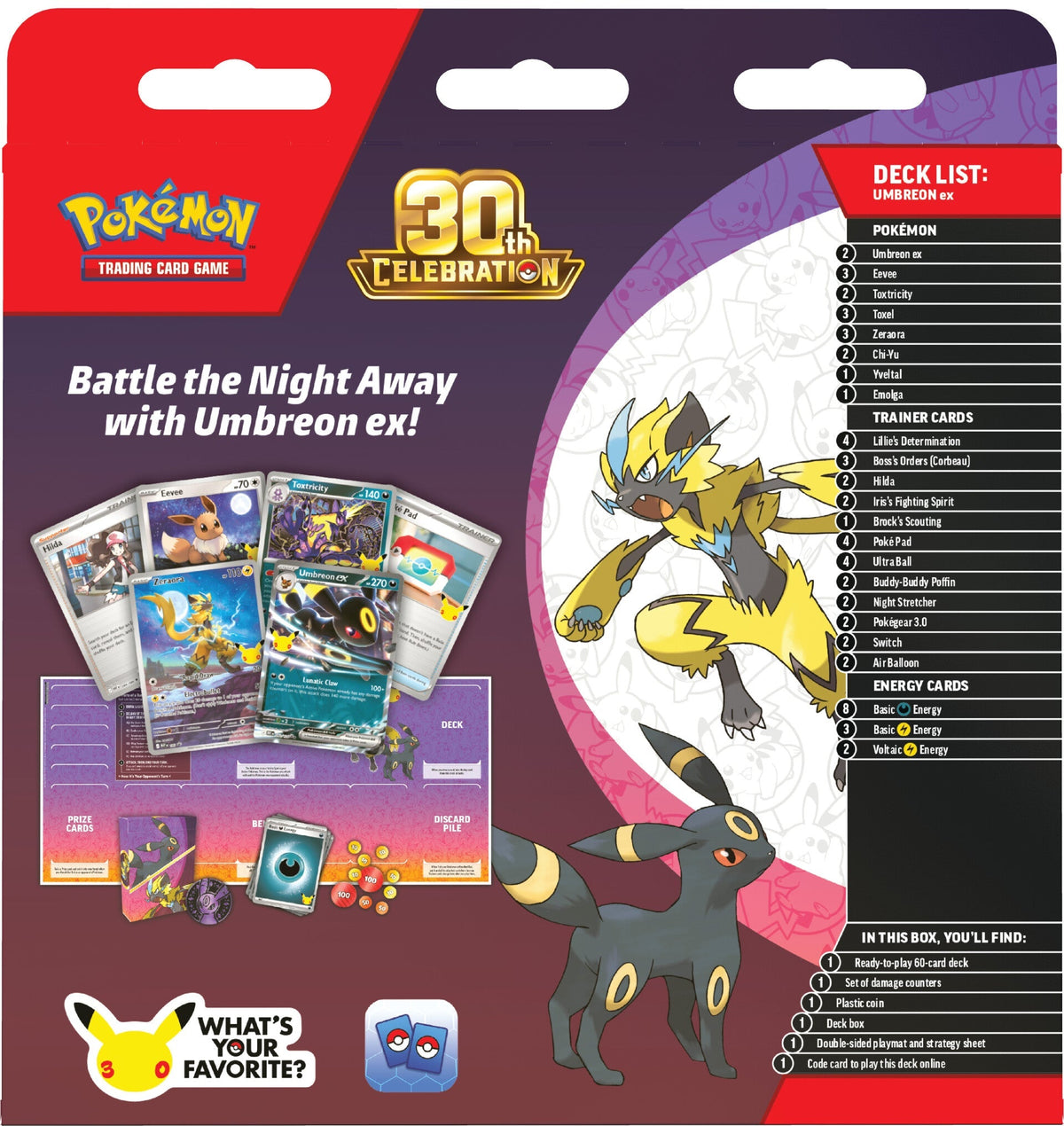 Pokemon TCG: 30th Celebration - Battle Deck - Umbreon ex