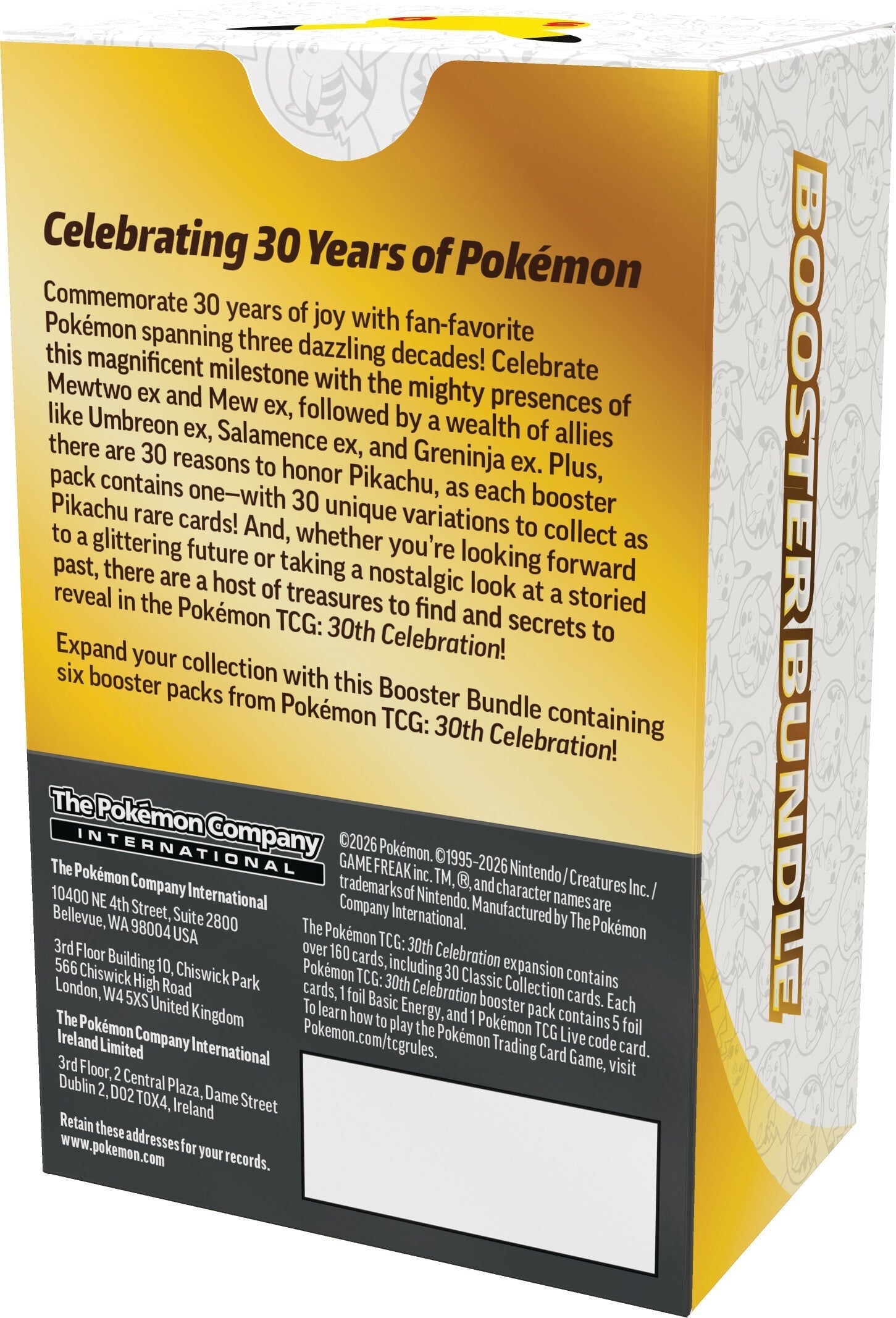 Pokemon TCG: 30th Celebration - Booster Bundle (6 Packs)