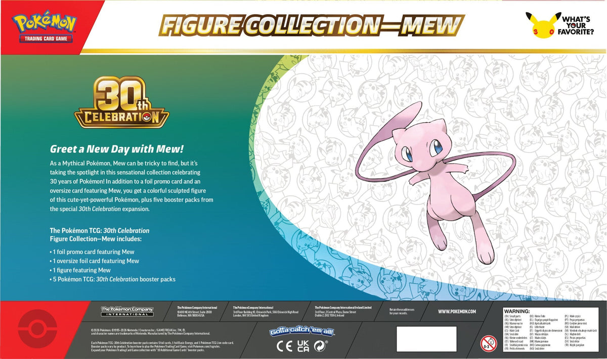 Pokemon TCG: 30th Celebration - Figure Collection - Mew