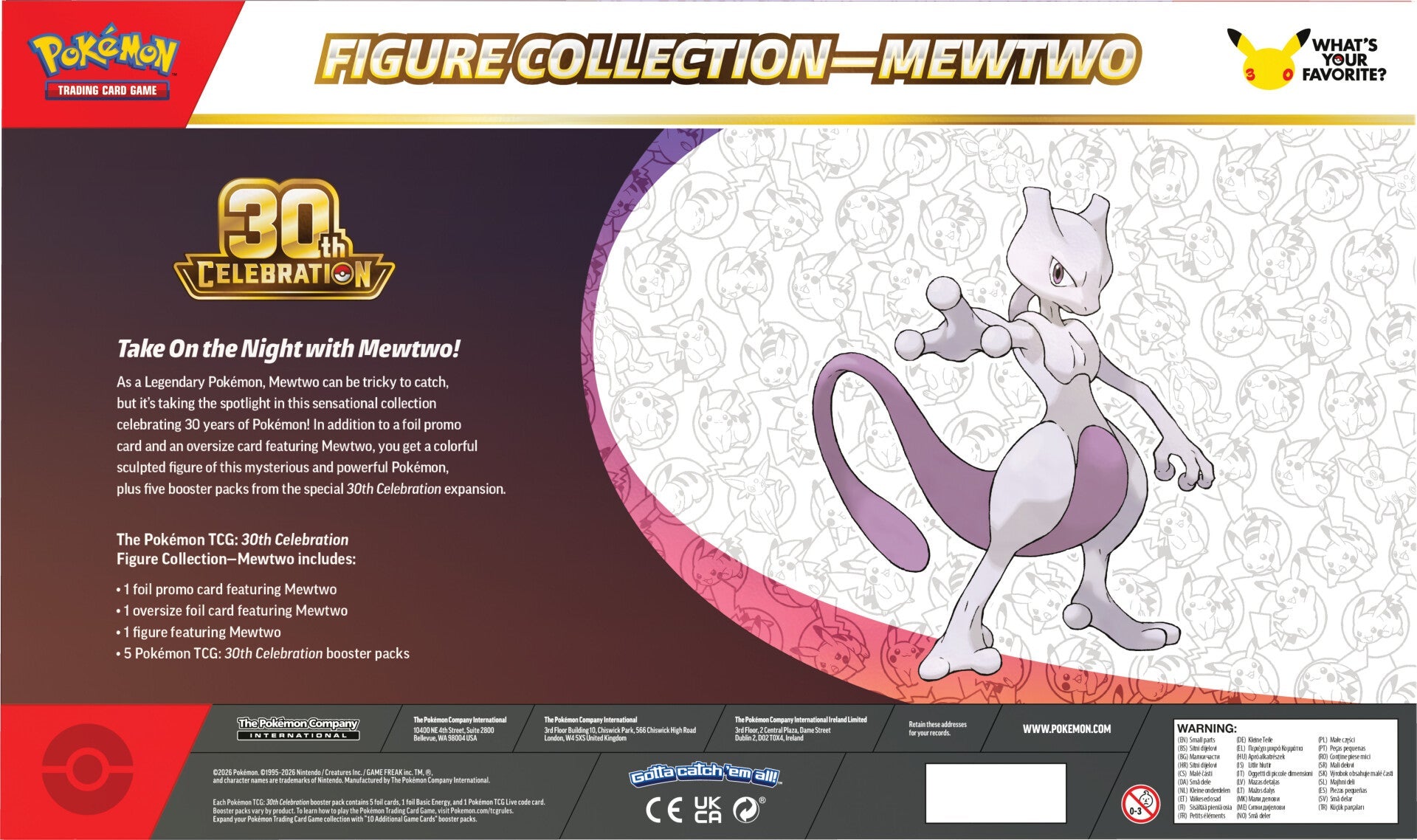 Pokemon TCG: 30th Celebration - Figure Collection - Mewtwo