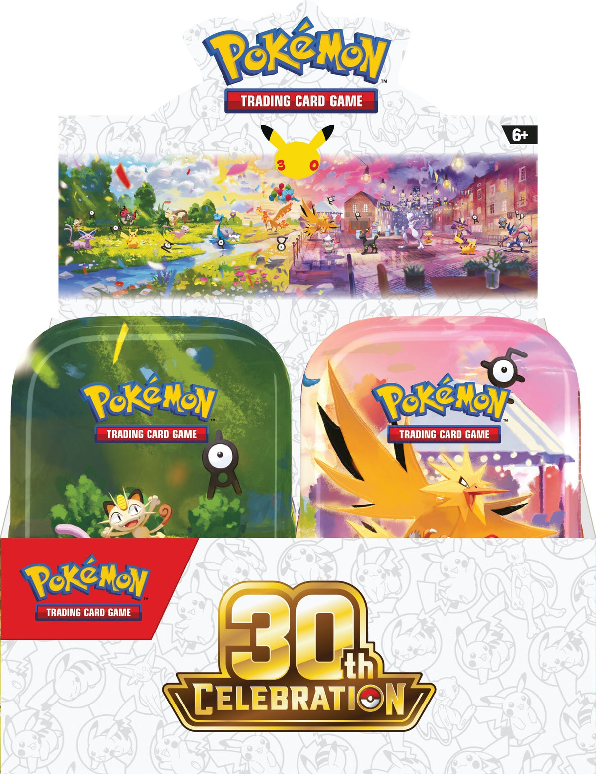 Pokemon TCG 30th Celebration Sealed Mini Tin Case 10 Tins