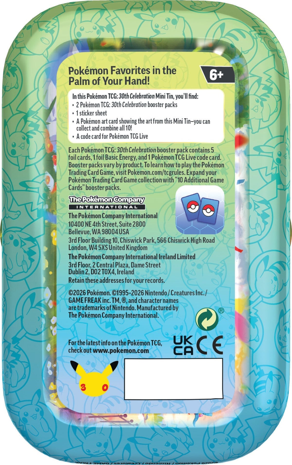 Pokemon TCG: 30th Celebration - Mini Tin - Mew