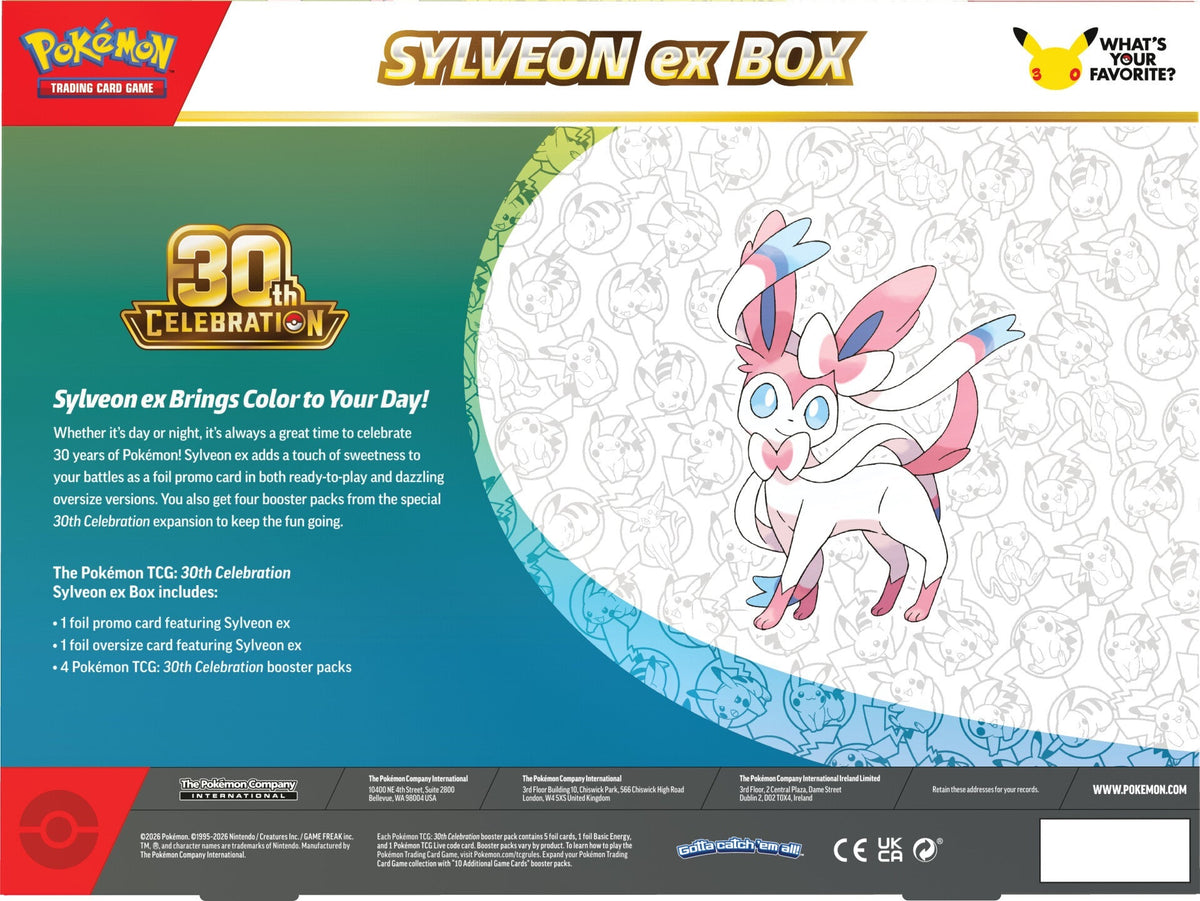 Pokemon TCG: 30th Celebration - Sylveon ex Box