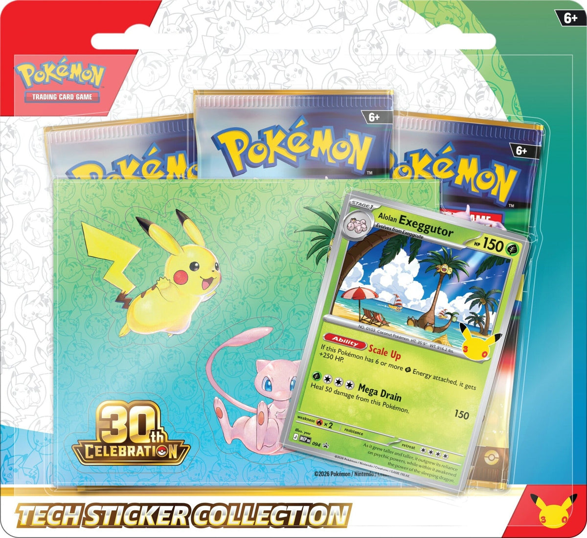 Pokémon 30 aniversario Tech Sticker Collection