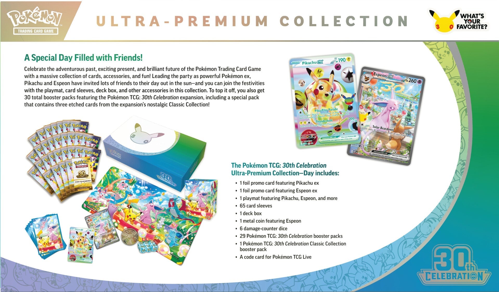 Pokemon TCG: 30th Celebration - Ultra-Premium Collection - Day