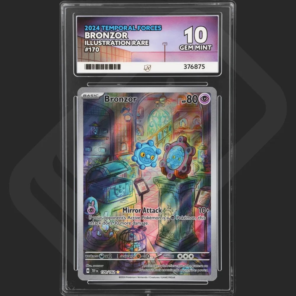 Pokemon - Temporal Forces - Bronzor - 170/162 - Ace Grading - Grade 10 Mint