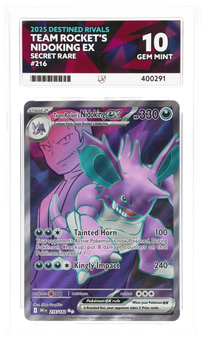Team Rocket's Nidoking ex - ACE 10   (Front)