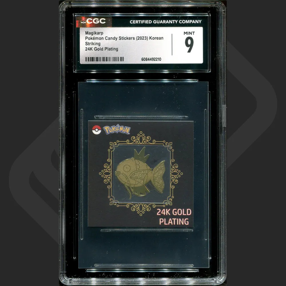 Pokemon - Korean Candy Stickers (2023) - Magikarp 24K Gold Plating - CGC - Grade 9