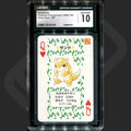 Pokemon - Japanese Playing Cards Green Deck Queen Hearts (1996) - Sandshrew - CGC 10