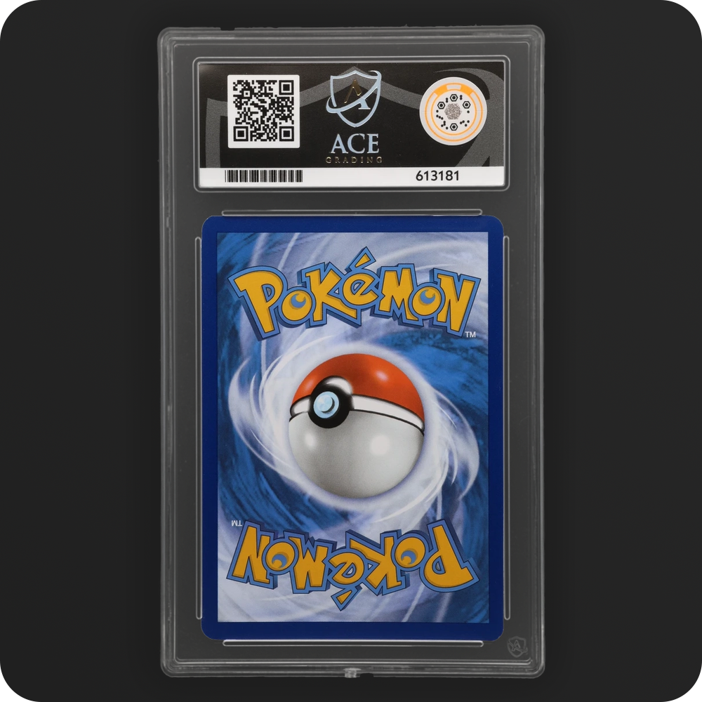 Venusaur ex 198/165 151 Ace Grading 9 slab, back