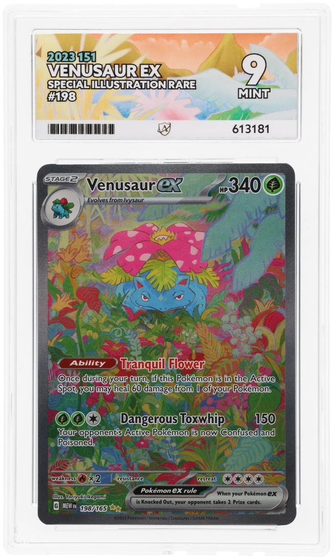 Venusaur ex - Ace Grading 9 (Front)